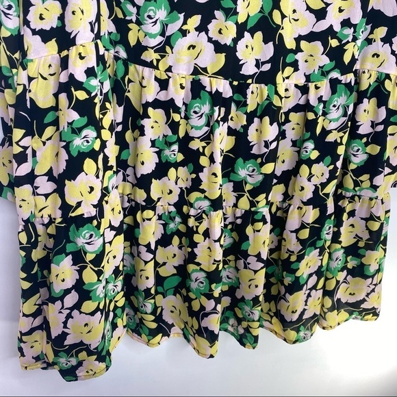 NWT Who What Wear Electric Floral tunic tiered - Picture 3 of 12